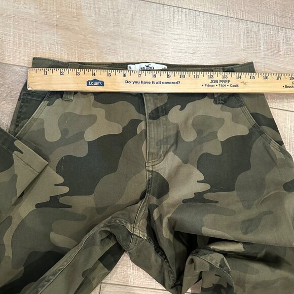HOLLISTER WOMENS HIGH RISE UTILITY PANTS 7L (28) CAMO CAMOFLAUGE - Picture 4 of 9